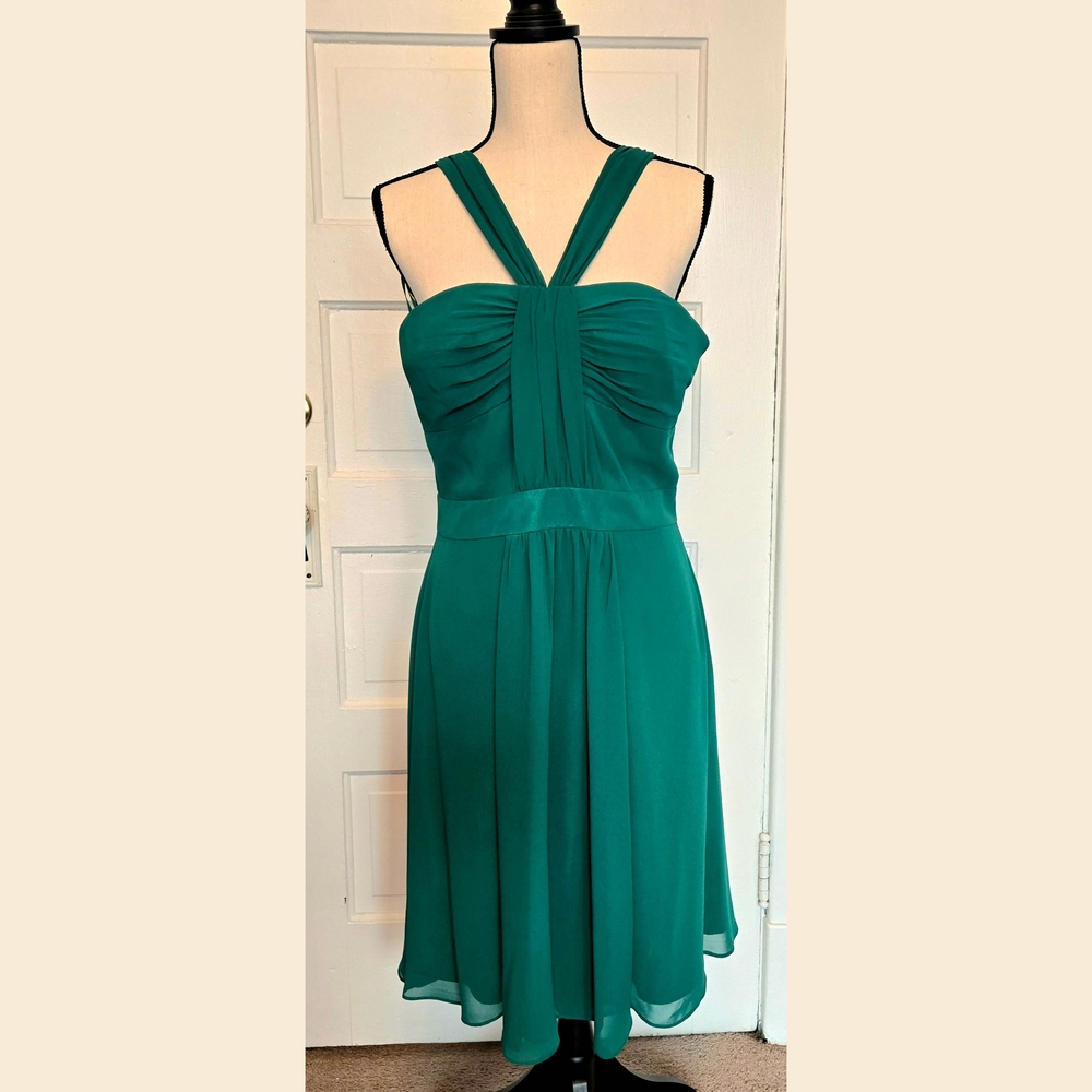 Nine West Teal Halter Style Dress Sz 10